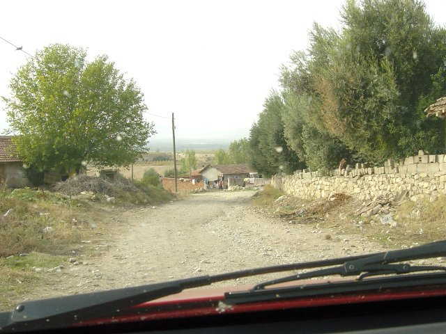 The track out of the nearby village