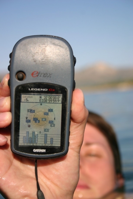 GPS (and Polly, trying not to drown...)