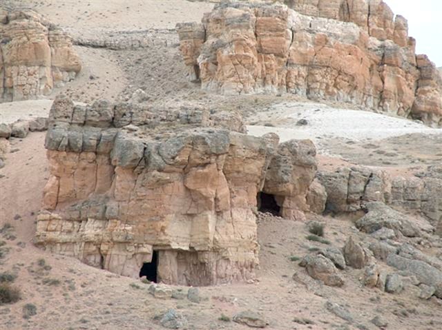 The caves in the valley