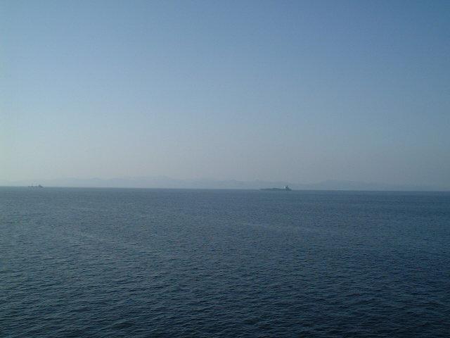View to the West: İmroz Island seen from the Confluence