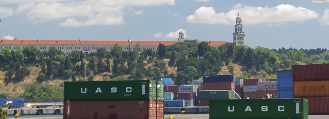 View East (of shipping containers near Kadıköy, on the Asian side of İstanbul)
