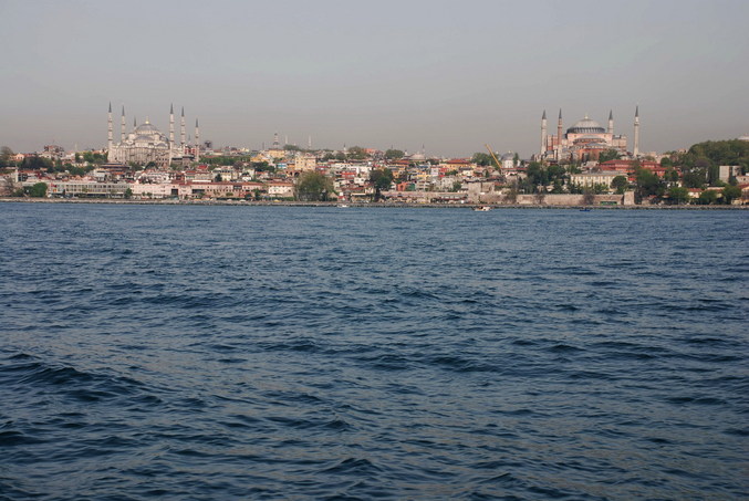 West view - Blue Mosque at left