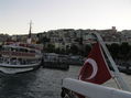 #5: Flag on our boat's stern as we pull away from the European side.