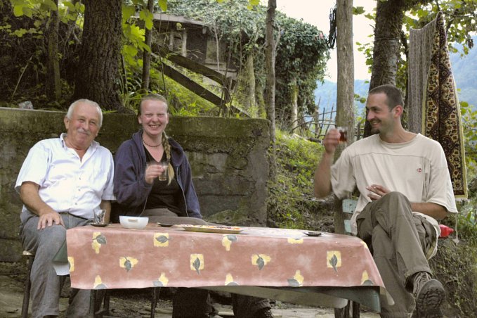 Çay (tea) with a local farmer