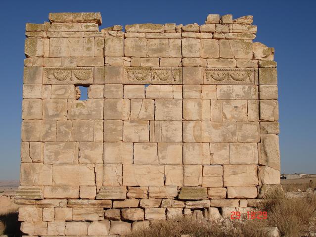 Ruins in the area, partially repaired arch