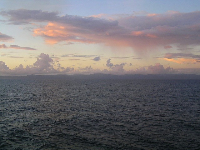 Trinidad's Northern Ranges seen from the Confluence towards SSW