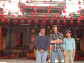 #7: Frank, Greg and Anny in front of Chenghuang temple in Puli