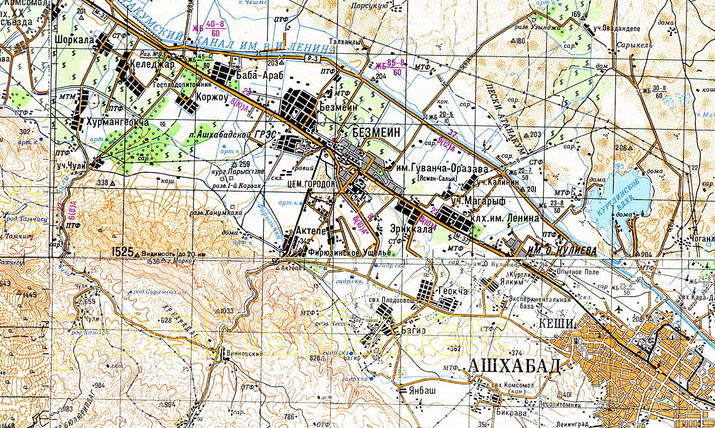 Topographic map