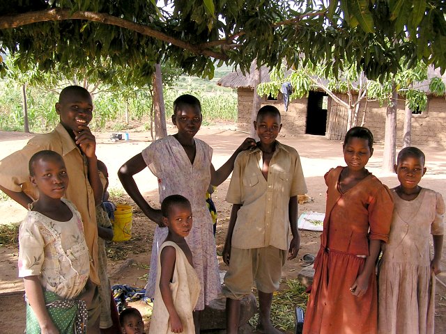 Some of Mzee Matinde's family who looked after my bike.