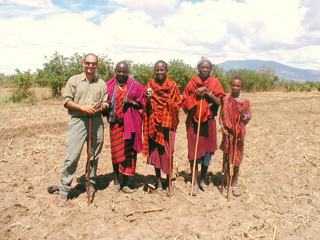 Me, Marias (aka Chief), and several compatriots on the exact spot of 3S 36E