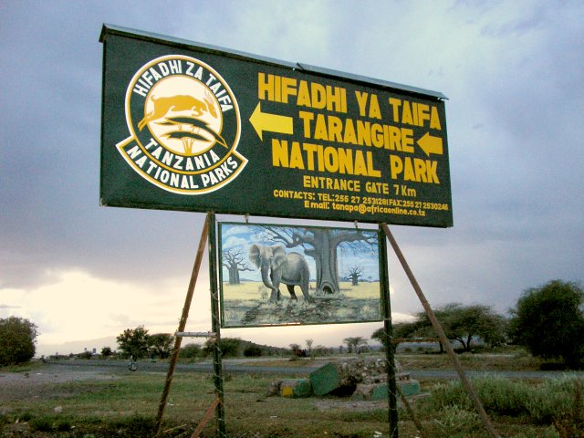 The confluence is located inside the Tarangire national park