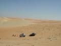 #5: View east from the Confluence - the vehicles mark the location