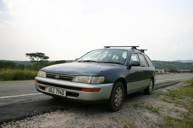 Our poor, suffering, safari and confluence vehicle (!)