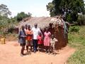 #4: The folks who made it possible: Richard in white; Franco in blue; Lukwango in orange; the others are neighbors who gathered because of the excitement.