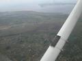 #5: Aproximate location of the Confluence from the air (somewhere in the foreground). Lake Victoria and the main road from Kampala are in the background.