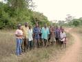 #6: From left to right: Stella, Henry, our guide, everyone from the local compound.