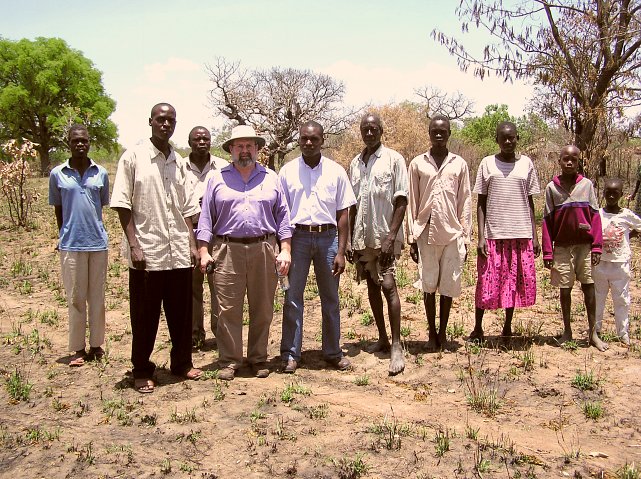 The intrepid crew and the locals (I'm the white guy)