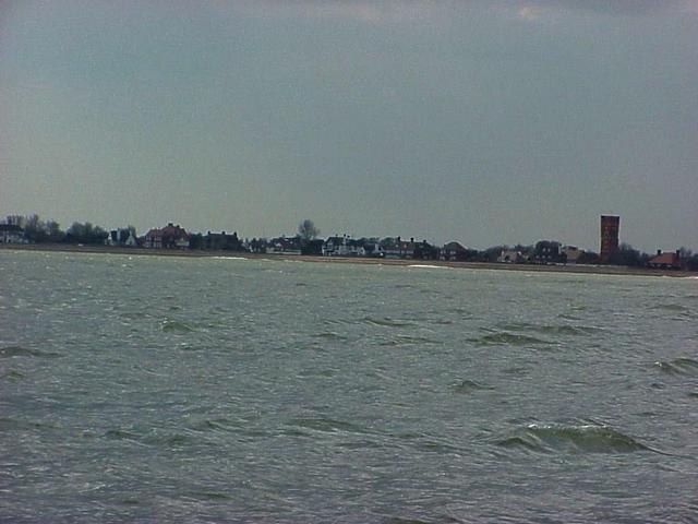 View to the west from the confluence toward the town of St Mary's Bay.