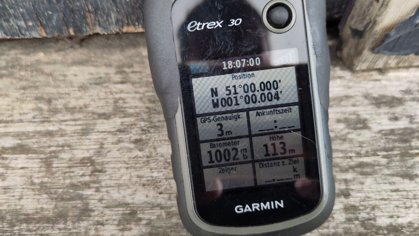 GNSS reading close to CP 51N-1W