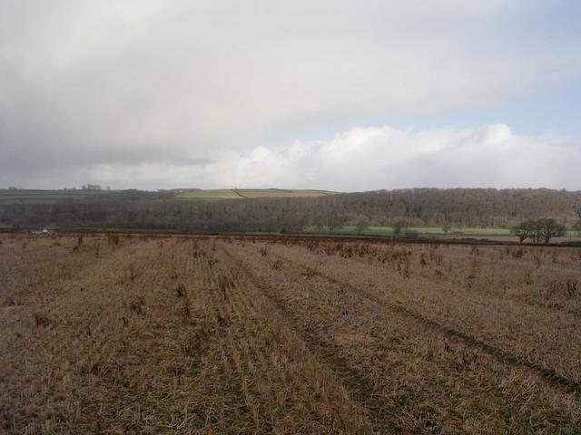 Looking North, you can just see the car on the left
