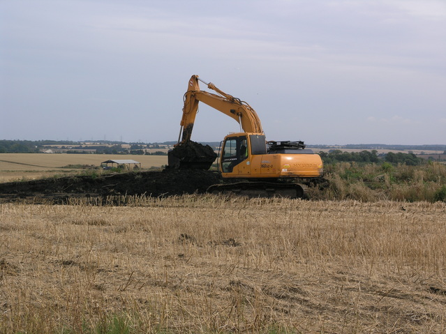 Development work on the other side of the road