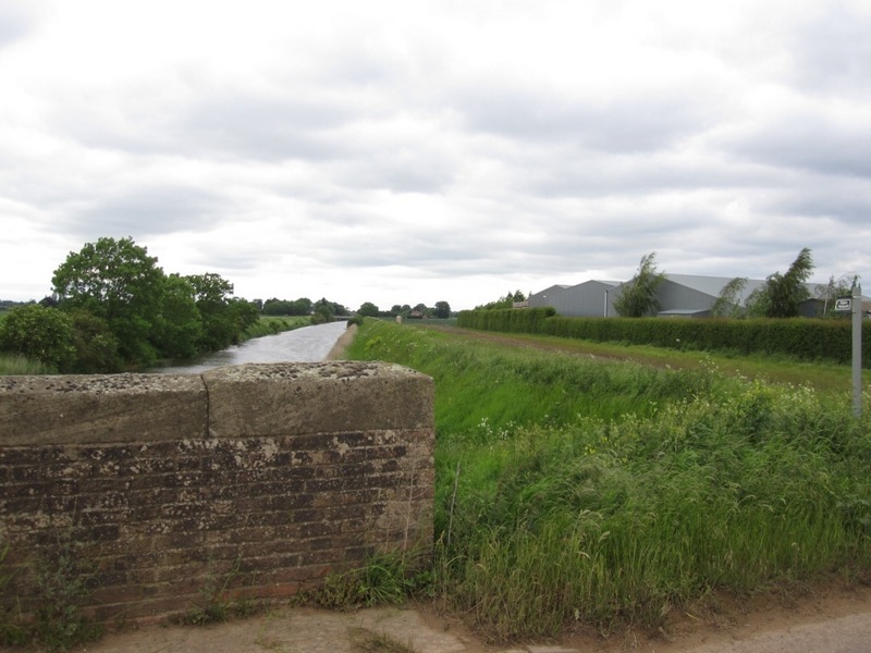 View back from the minor road