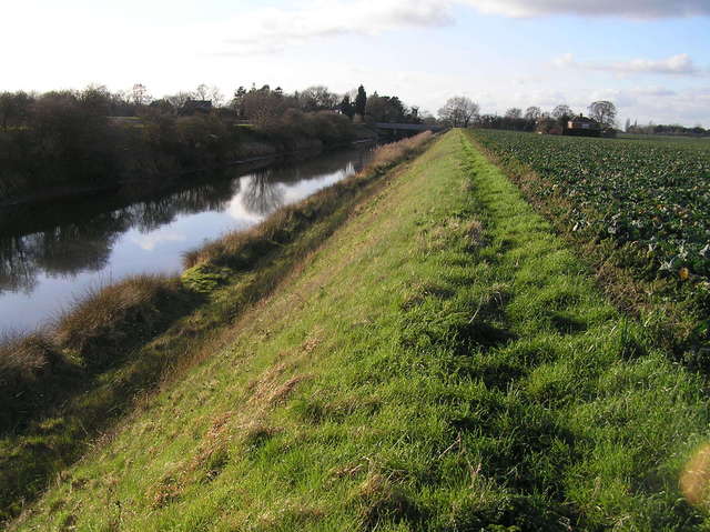 View to the west-southwest from the confluence of 53 North 0, on the Prime Meridian.