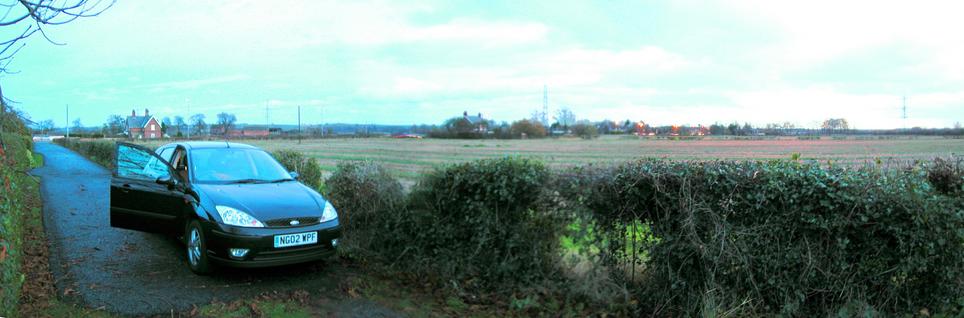 Car park on a side street just off from A6097