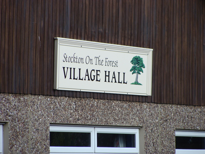 Where to park:  under the Village Hall sign