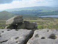 #10: rocks with lake on way back