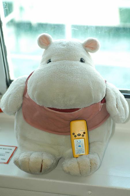 Navigation Officer Benno guarding his precious GPS