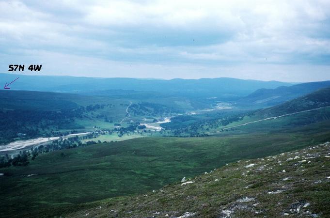 The confluence can also be approached from Glen Feshie, famed for its beautiful pine woods.