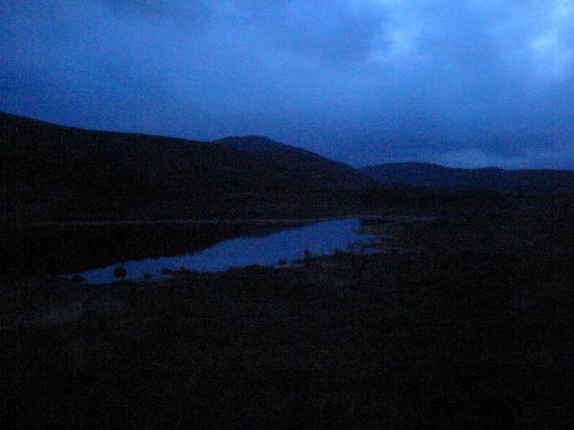 Almost dark.  Thank goodness for headtorches!