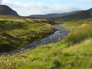 #1: Golspie Burn flows by just south and west of 58N 04W.