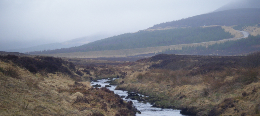 New road across the valley "Wind Farm Construction Traffic Only"