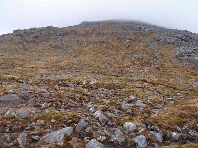 east from the confluence - the slopes of Tiogra Mor