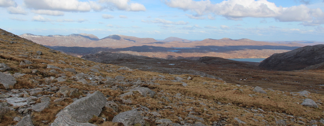 Over the col - this is North Harris