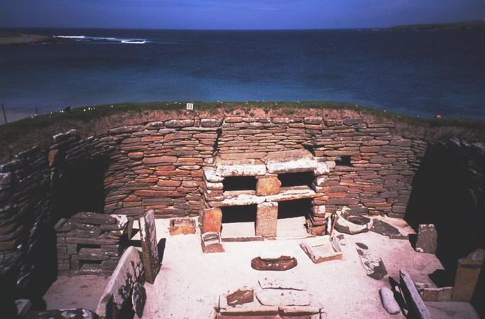 Skara Brae: A 5000 year old village with original furnishings.