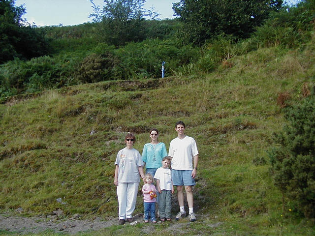 The Team at the confluence, complete with snack