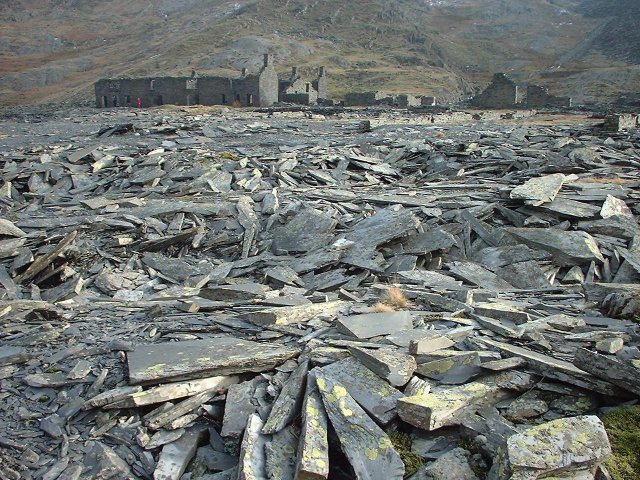 Ruin at Cwmorthin upper quarry