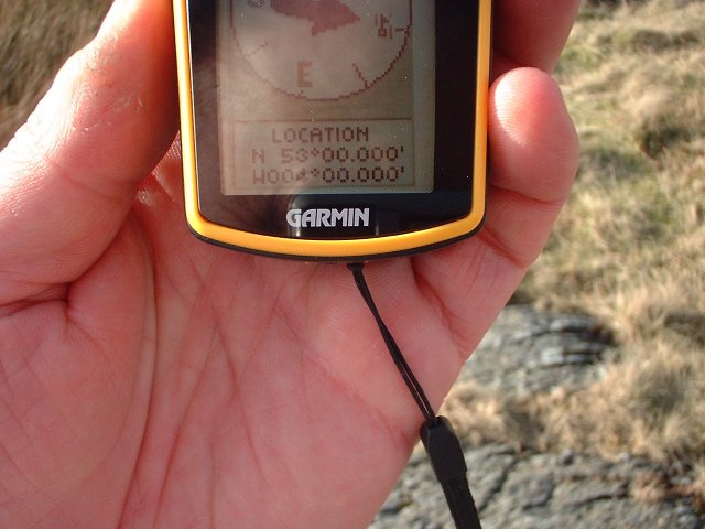 GPS reading at the confluence