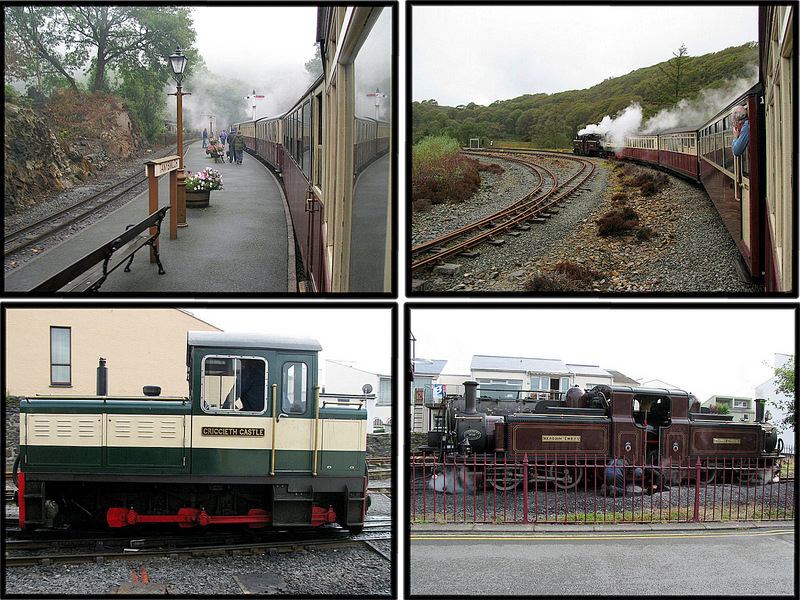 Scenes from our ride on the Rheilfford Ffestiniog narrow guage railway.