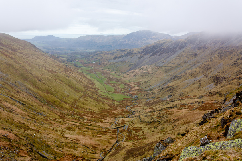 Steep drop, a long way down