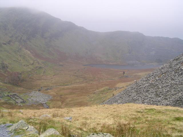 Descending into Cwmorthin