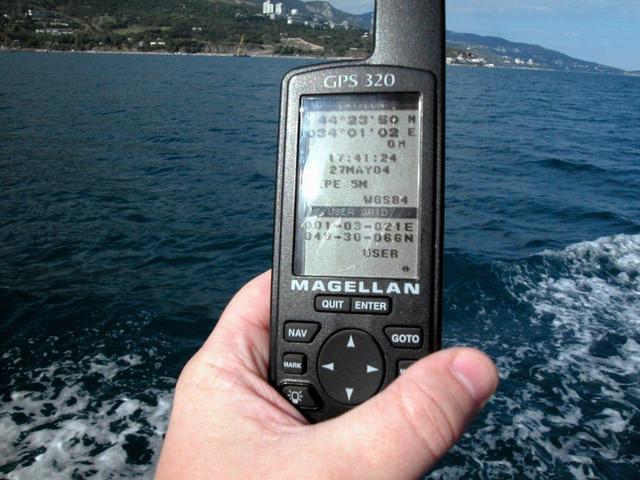 Picture 3 – GPS reading. Simeiz city in the distance