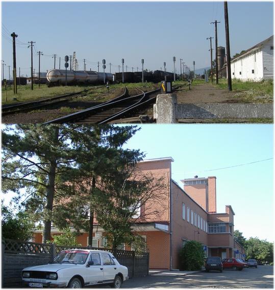 Railway marshalling station with view towards CP