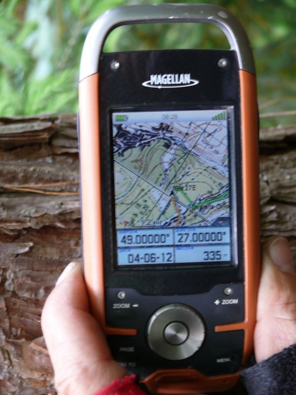 Показания GPS навигатора/GPS reading