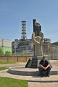 #8: Jan near the Chernobyl nuclear reactor / Jan vor Reaktor #4 in Tschernobyl