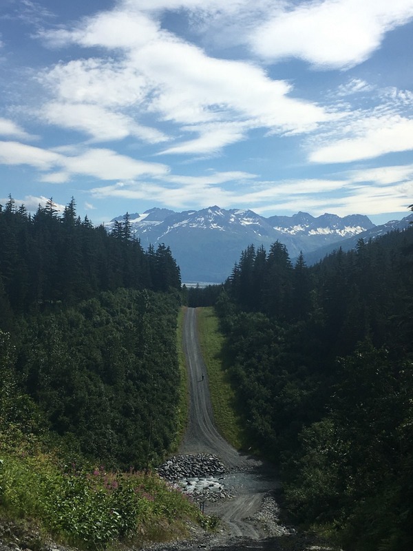 Rainer starting his run to the Confluence