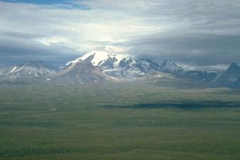 #1: The eastern flank of Mt Drum, near Copper Center, Alaska, from the air.